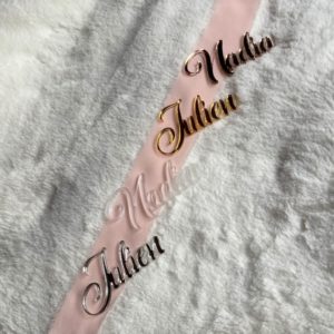 Marque place plexi - Prénom