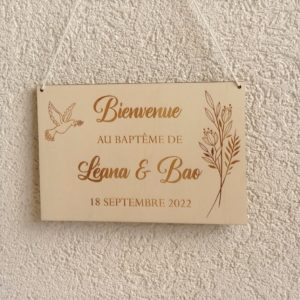 Panneau - Baptême