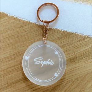 Porte-clés rond - Plexi