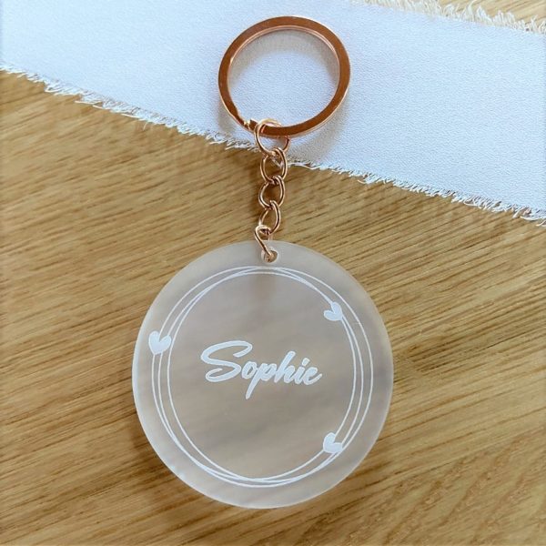 Porte-clés rond - Plexi