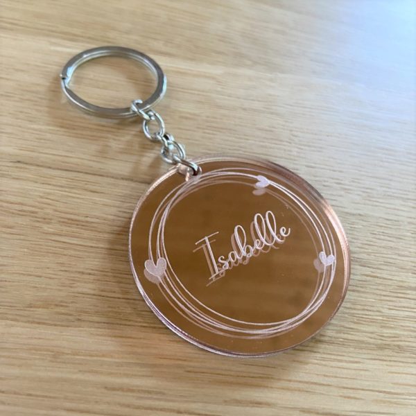 Porte-clés rond - Plexi – Image 2