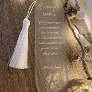Marque page en plexi