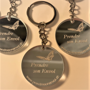 Porte-clés rond 3cm diamètre