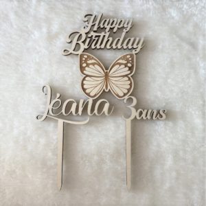Cake topper papillon