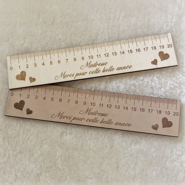 Règle en bois personnalisable – Image 2