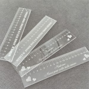 Règle en plexi personnalisable