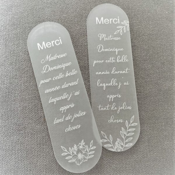 Marque page plexi "fin d'année scolaire" – Image 5