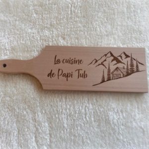 Planchette en bois rectangulaire