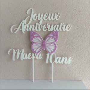 Cake Topper en plexi