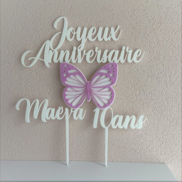 Cake Topper en plexi