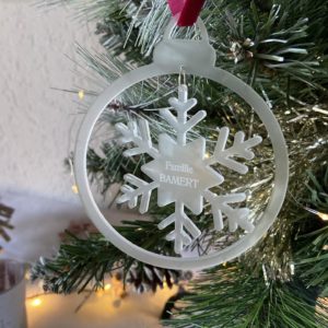 Boule de Noël flocon