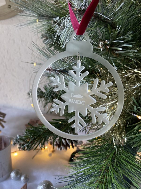 Boule de Noël flocon