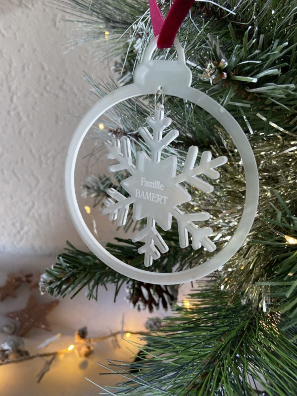 Boule de Noël flocon – Image 4