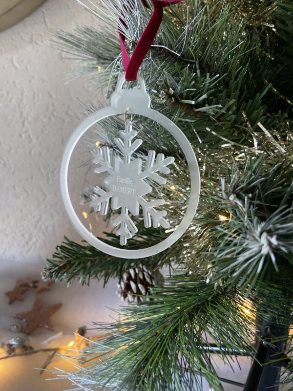 Boule de Noël flocon – Image 3