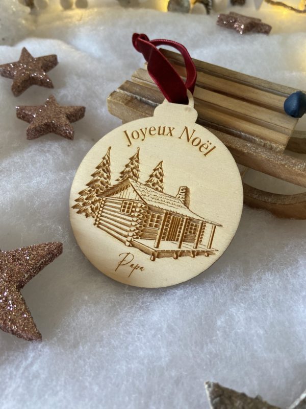 Boule de Noël "Chalet" – Image 2