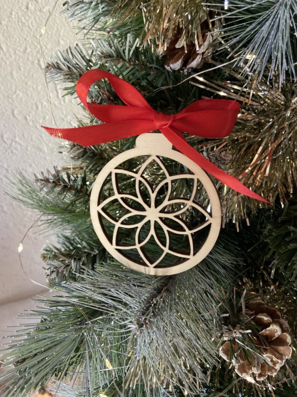 Boule de Noël "fleur"