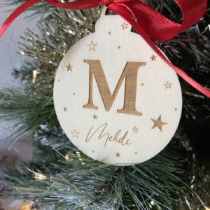 Boule de Noël étoilée