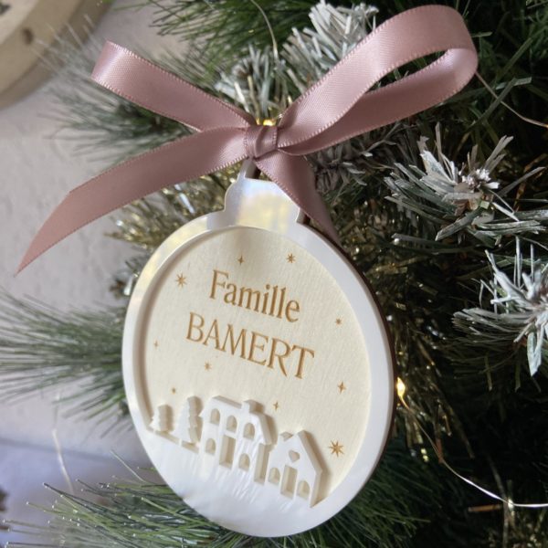 Boule de Noël "village"