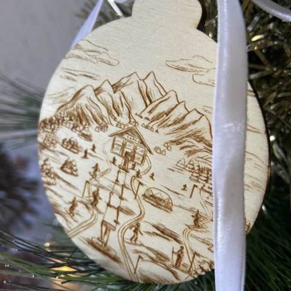 Boule de Noël "piste de ski" – Image 3
