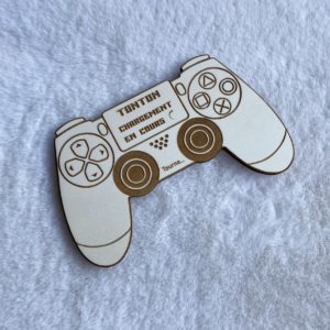 Manette en bois "annonce"