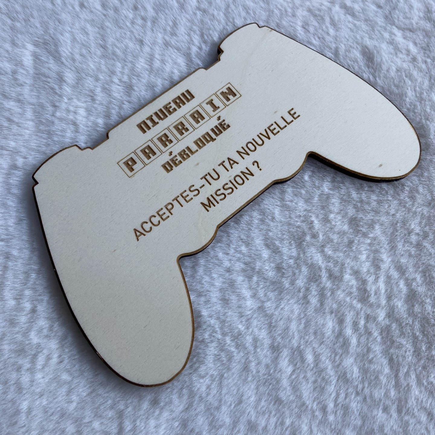 Manette en bois "annonce" – Image 2