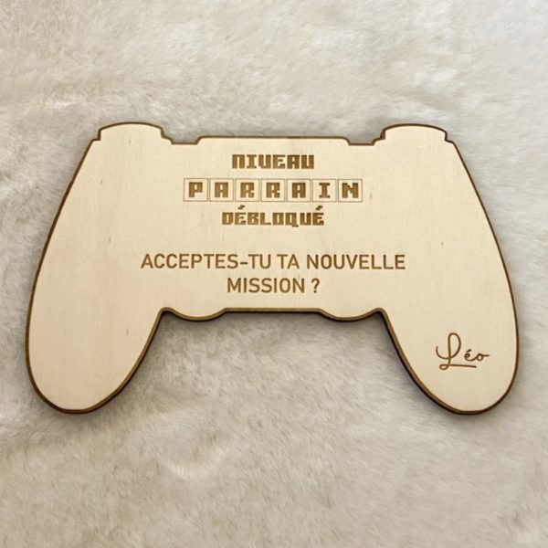 Manette en bois "annonce" – Image 2