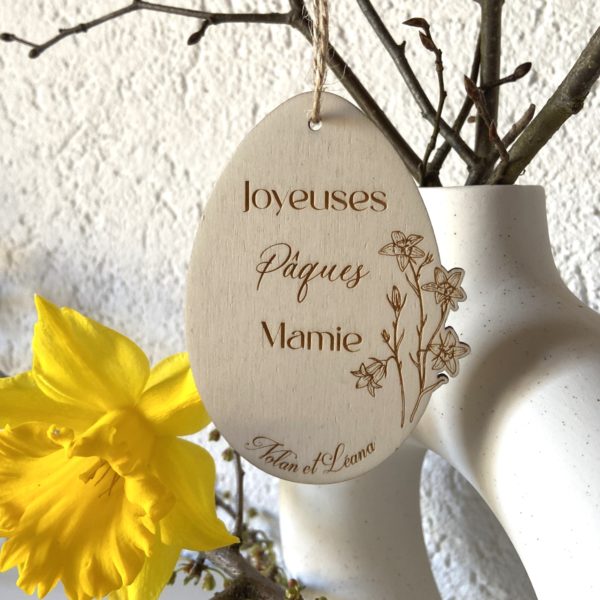 Oeuf de Pâques motif floral – Image 2