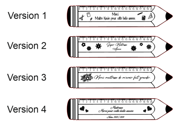 Règle en plexi "Crayon" – Image 4