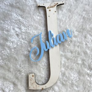 Lettre-Prénom "Dans l´espace"