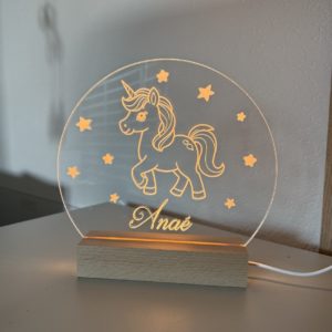 Lampe LED - Licorne
