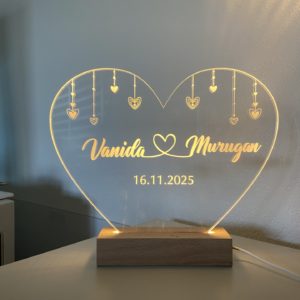 Lampe LED - Les amoureux