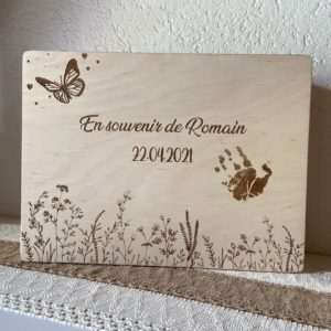 Grande boîte en bois "Champêtre"