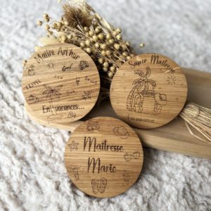 Sous-verre en bois de chêne
