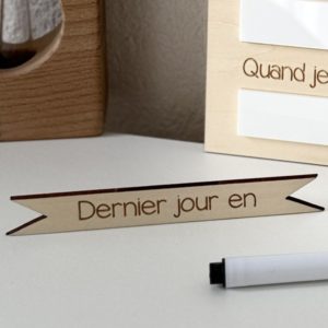 Petite étiquette en bois supplémentaire